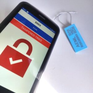 Mobile phone detecting reused RFID security seal wire tampering