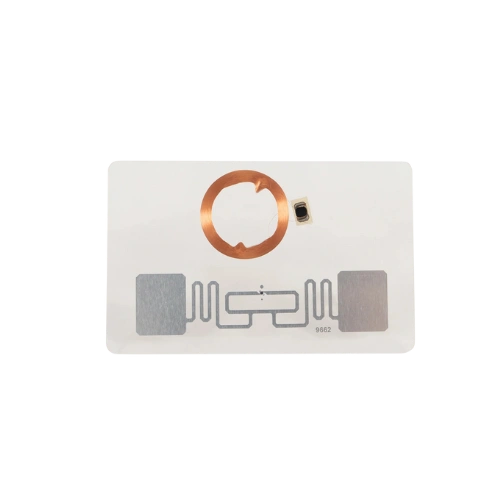 Combi smart card with rfid antenna