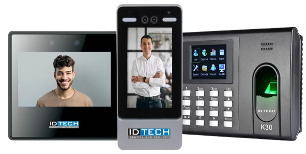 ID TECH biometric attendance and facial recognition access control devices